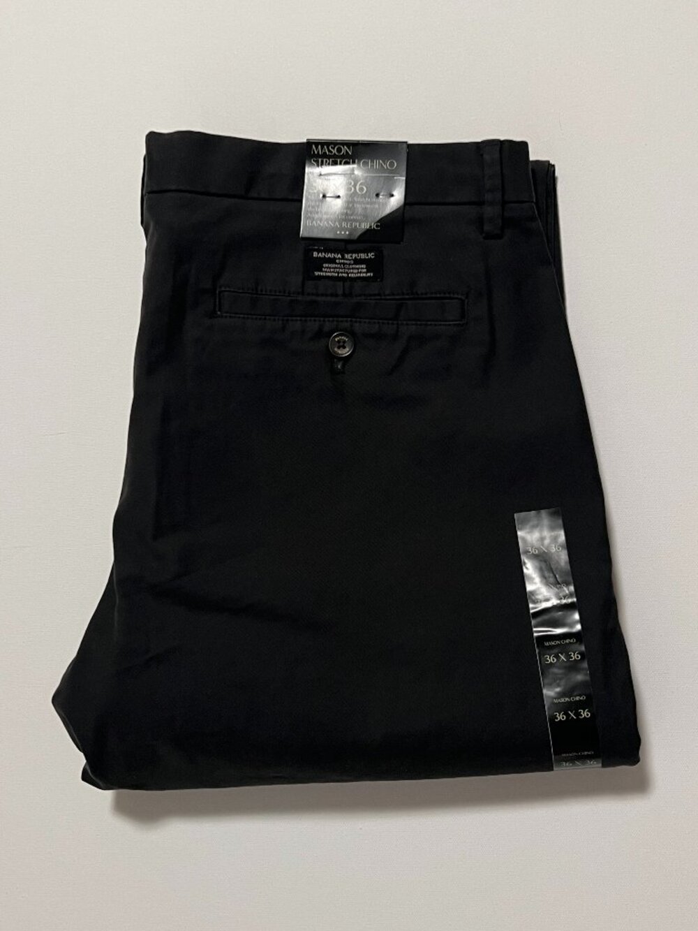 Banana Republic Mason Stretch Chino Pants *NWT Gray Men's size 36x36 Brand New
